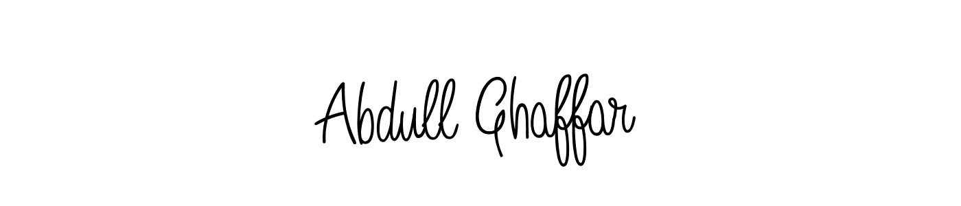 Use a signature maker to create a handwritten signature online. With this signature software, you can design (Angelique-Rose-font-FFP) your own signature for name Abdull Ghaffar. Abdull Ghaffar signature style 5 images and pictures png