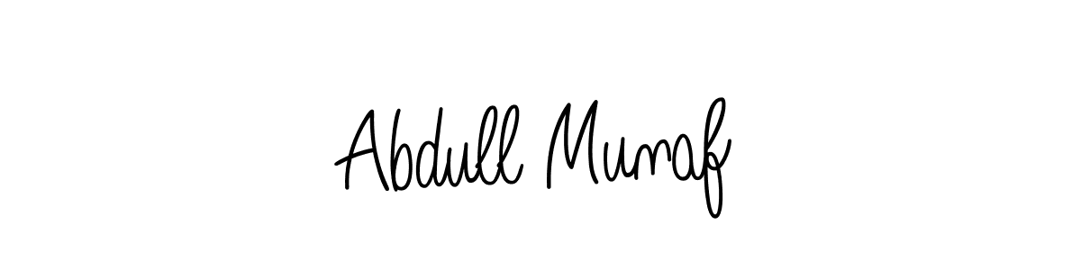 Design your own signature with our free online signature maker. With this signature software, you can create a handwritten (Angelique-Rose-font-FFP) signature for name Abdull Munaf. Abdull Munaf signature style 5 images and pictures png