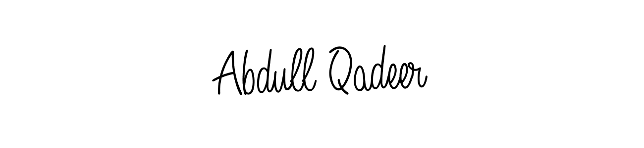 How to Draw Abdull Qadeer signature style? Angelique-Rose-font-FFP is a latest design signature styles for name Abdull Qadeer. Abdull Qadeer signature style 5 images and pictures png