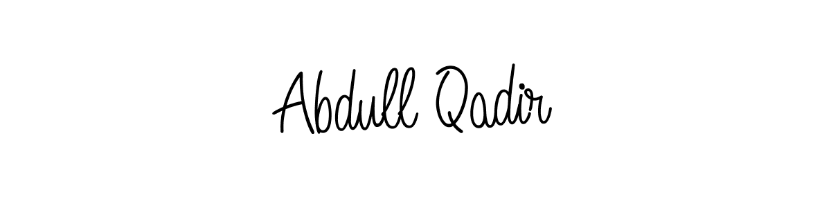 Design your own signature with our free online signature maker. With this signature software, you can create a handwritten (Angelique-Rose-font-FFP) signature for name Abdull Qadir. Abdull Qadir signature style 5 images and pictures png