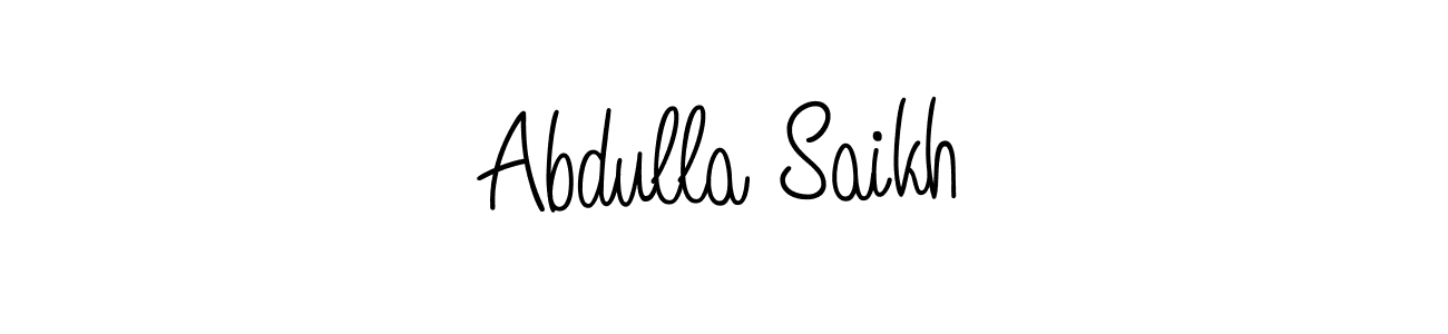 if you are searching for the best signature style for your name Abdulla Saikh. so please give up your signature search. here we have designed multiple signature styles  using Angelique-Rose-font-FFP. Abdulla Saikh signature style 5 images and pictures png