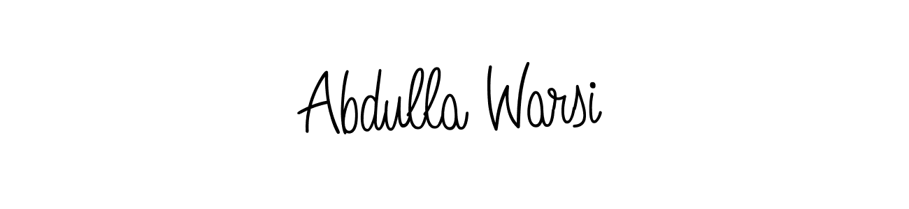 It looks lik you need a new signature style for name Abdulla Warsi. Design unique handwritten (Angelique-Rose-font-FFP) signature with our free signature maker in just a few clicks. Abdulla Warsi signature style 5 images and pictures png