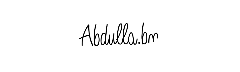 You should practise on your own different ways (Angelique-Rose-font-FFP) to write your name (Abdulla.bn) in signature. don't let someone else do it for you. Abdulla.bn signature style 5 images and pictures png