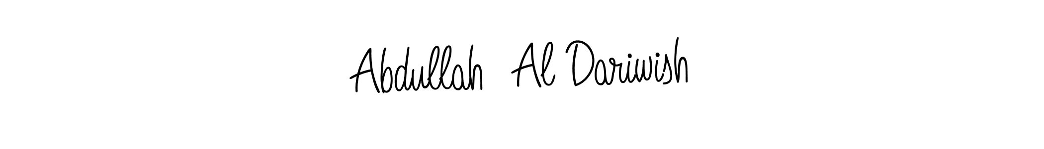 Make a beautiful signature design for name Abdullah  Al Dariwish. With this signature (Angelique-Rose-font-FFP) style, you can create a handwritten signature for free. Abdullah  Al Dariwish signature style 5 images and pictures png