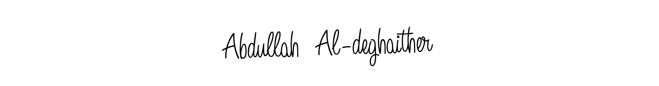 How to make Abdullah  Al-deghaither name signature. Use Angelique-Rose-font-FFP style for creating short signs online. This is the latest handwritten sign. Abdullah  Al-deghaither signature style 5 images and pictures png