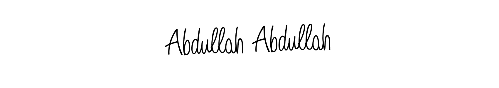 Design your own signature with our free online signature maker. With this signature software, you can create a handwritten (Angelique-Rose-font-FFP) signature for name Abdullah Abdullah. Abdullah Abdullah signature style 5 images and pictures png