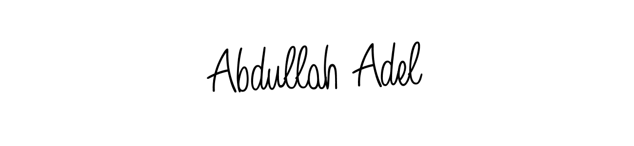 Angelique-Rose-font-FFP is a professional signature style that is perfect for those who want to add a touch of class to their signature. It is also a great choice for those who want to make their signature more unique. Get Abdullah Adel name to fancy signature for free. Abdullah Adel signature style 5 images and pictures png