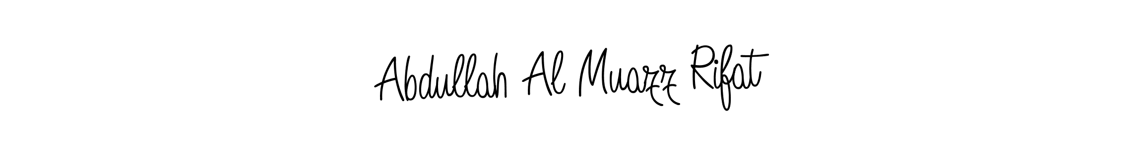 Use a signature maker to create a handwritten signature online. With this signature software, you can design (Angelique-Rose-font-FFP) your own signature for name Abdullah Al Muazz Rifat. Abdullah Al Muazz Rifat signature style 5 images and pictures png