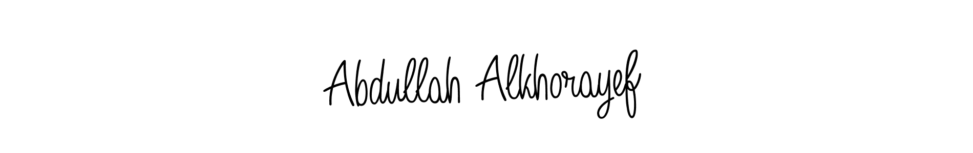 Create a beautiful signature design for name Abdullah Alkhorayef. With this signature (Angelique-Rose-font-FFP) fonts, you can make a handwritten signature for free. Abdullah Alkhorayef signature style 5 images and pictures png