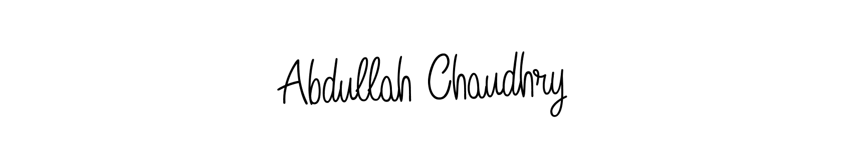 Make a short Abdullah Chaudhry signature style. Manage your documents anywhere anytime using Angelique-Rose-font-FFP. Create and add eSignatures, submit forms, share and send files easily. Abdullah Chaudhry signature style 5 images and pictures png