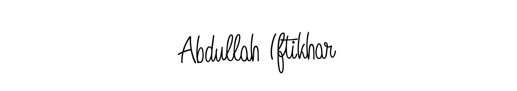 How to make Abdullah Iftikhar name signature. Use Angelique-Rose-font-FFP style for creating short signs online. This is the latest handwritten sign. Abdullah Iftikhar signature style 5 images and pictures png