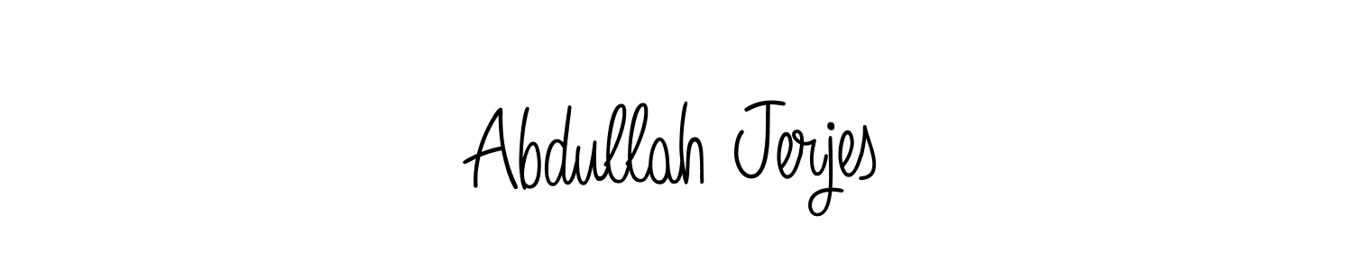 Once you've used our free online signature maker to create your best signature Angelique-Rose-font-FFP style, it's time to enjoy all of the benefits that Abdullah Jerjes name signing documents. Abdullah Jerjes signature style 5 images and pictures png