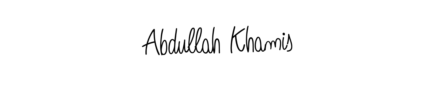 Abdullah Khamis stylish signature style. Best Handwritten Sign (Angelique-Rose-font-FFP) for my name. Handwritten Signature Collection Ideas for my name Abdullah Khamis. Abdullah Khamis signature style 5 images and pictures png