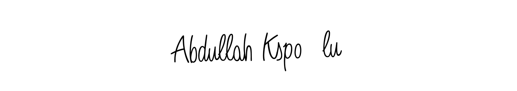 Abdullah KspoĞlu stylish signature style. Best Handwritten Sign (Angelique-Rose-font-FFP) for my name. Handwritten Signature Collection Ideas for my name Abdullah KspoĞlu. Abdullah KspoĞlu signature style 5 images and pictures png