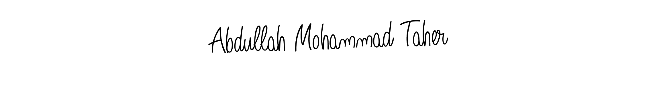 This is the best signature style for the Abdullah Mohammad Taher name. Also you like these signature font (Angelique-Rose-font-FFP). Mix name signature. Abdullah Mohammad Taher signature style 5 images and pictures png