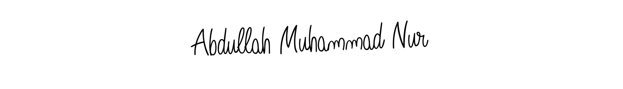 How to Draw Abdullah Muhammad Nur signature style? Angelique-Rose-font-FFP is a latest design signature styles for name Abdullah Muhammad Nur. Abdullah Muhammad Nur signature style 5 images and pictures png