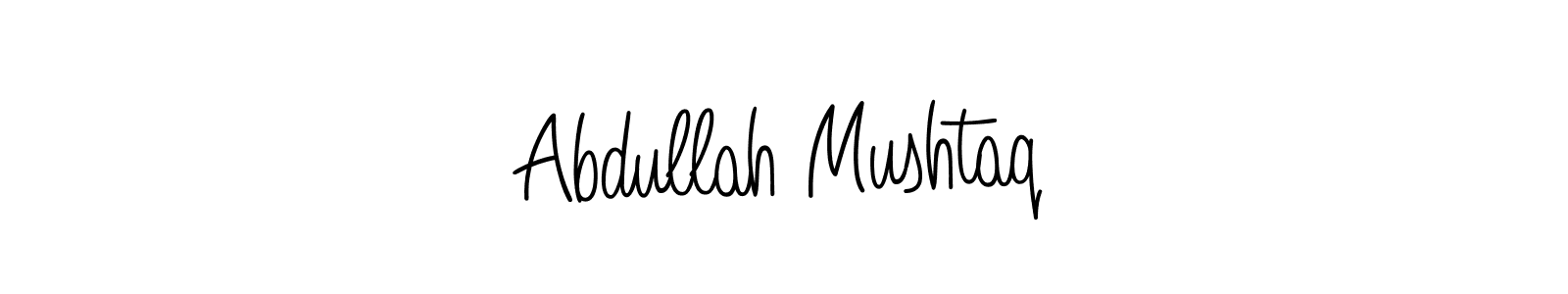 Create a beautiful signature design for name Abdullah Mushtaq. With this signature (Angelique-Rose-font-FFP) fonts, you can make a handwritten signature for free. Abdullah Mushtaq signature style 5 images and pictures png
