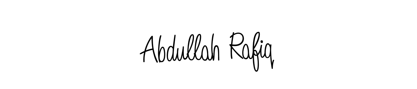 Make a beautiful signature design for name Abdullah Rafiq. With this signature (Angelique-Rose-font-FFP) style, you can create a handwritten signature for free. Abdullah Rafiq signature style 5 images and pictures png