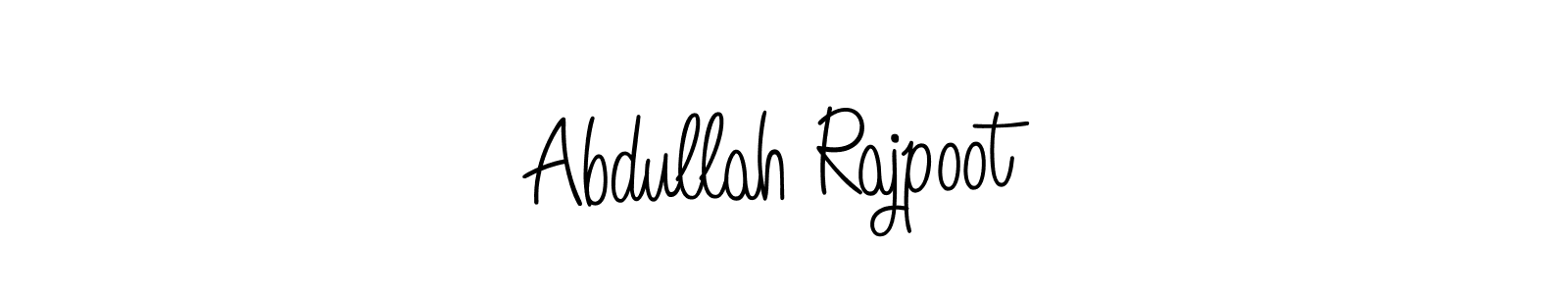 The best way (Angelique-Rose-font-FFP) to make a short signature is to pick only two or three words in your name. The name Abdullah Rajpoot include a total of six letters. For converting this name. Abdullah Rajpoot signature style 5 images and pictures png