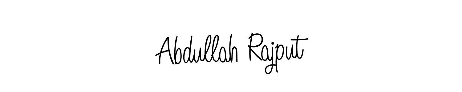 Design your own signature with our free online signature maker. With this signature software, you can create a handwritten (Angelique-Rose-font-FFP) signature for name Abdullah Rajput. Abdullah Rajput signature style 5 images and pictures png