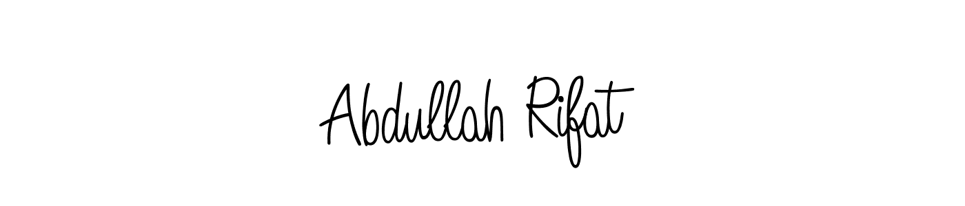 Also You can easily find your signature by using the search form. We will create Abdullah Rifat name handwritten signature images for you free of cost using Angelique-Rose-font-FFP sign style. Abdullah Rifat signature style 5 images and pictures png