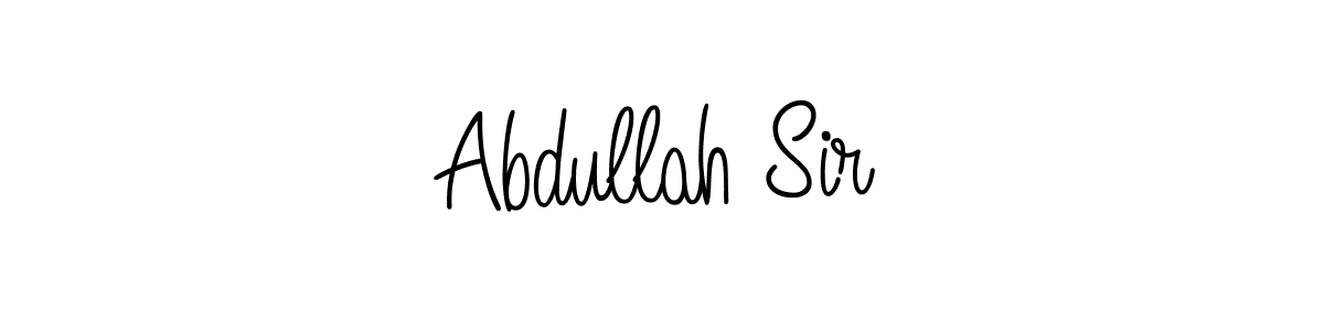 Make a beautiful signature design for name Abdullah Sir. With this signature (Angelique-Rose-font-FFP) style, you can create a handwritten signature for free. Abdullah Sir signature style 5 images and pictures png