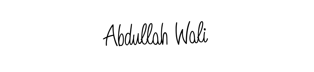 Angelique-Rose-font-FFP is a professional signature style that is perfect for those who want to add a touch of class to their signature. It is also a great choice for those who want to make their signature more unique. Get Abdullah Wali name to fancy signature for free. Abdullah Wali signature style 5 images and pictures png