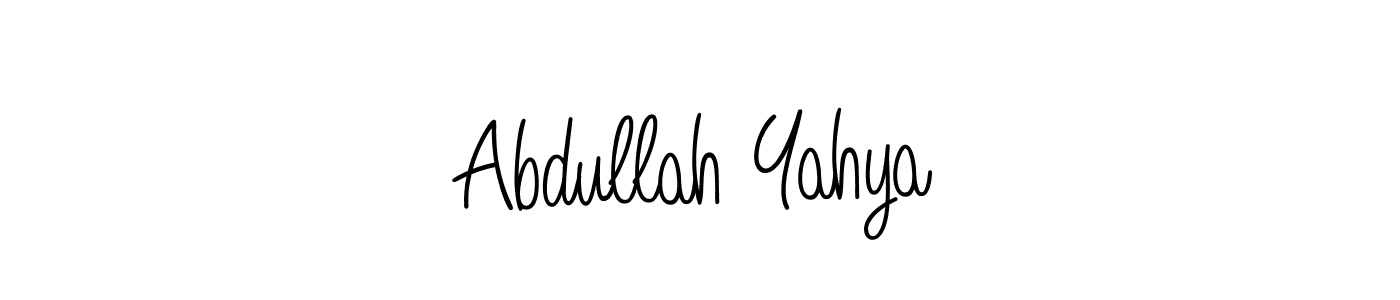 Best and Professional Signature Style for Abdullah Yahya. Angelique-Rose-font-FFP Best Signature Style Collection. Abdullah Yahya signature style 5 images and pictures png