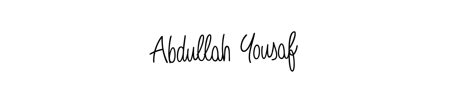 How to Draw Abdullah Yousaf signature style? Angelique-Rose-font-FFP is a latest design signature styles for name Abdullah Yousaf. Abdullah Yousaf signature style 5 images and pictures png