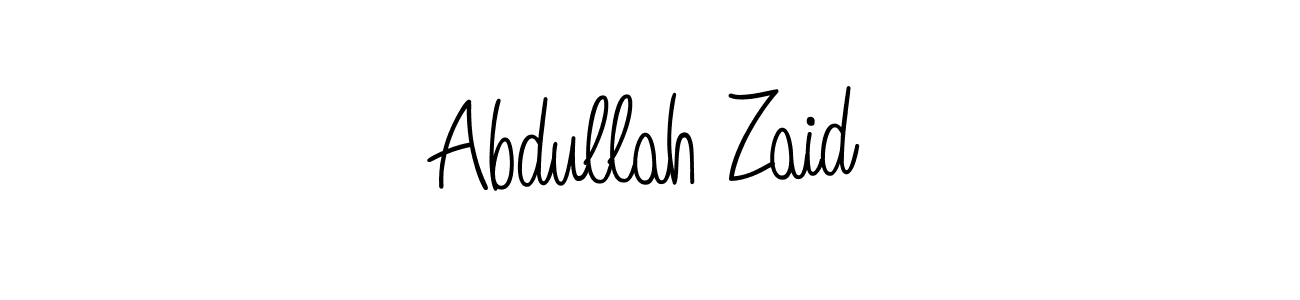 Make a beautiful signature design for name Abdullah Zaid. With this signature (Angelique-Rose-font-FFP) style, you can create a handwritten signature for free. Abdullah Zaid signature style 5 images and pictures png