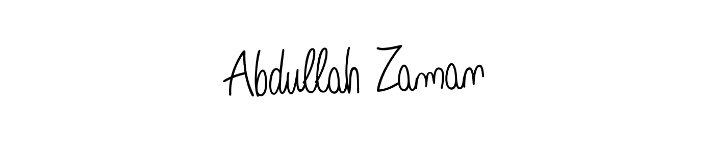 How to Draw Abdullah Zaman signature style? Angelique-Rose-font-FFP is a latest design signature styles for name Abdullah Zaman. Abdullah Zaman signature style 5 images and pictures png