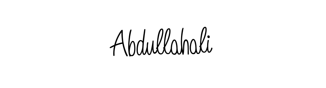 Create a beautiful signature design for name Abdullahali. With this signature (Angelique-Rose-font-FFP) fonts, you can make a handwritten signature for free. Abdullahali signature style 5 images and pictures png