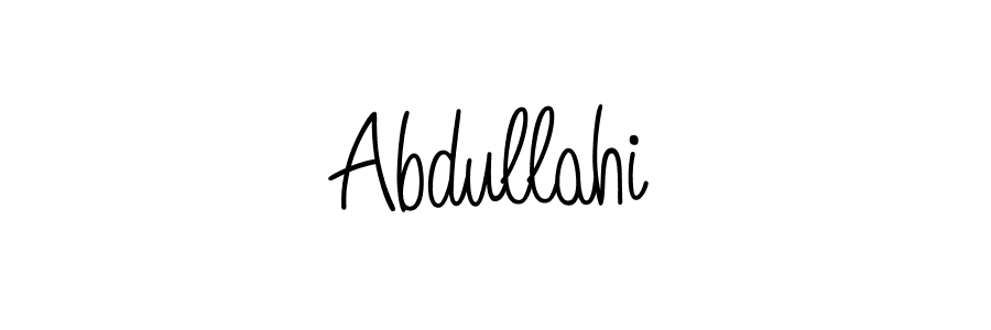 Abdullahi stylish signature style. Best Handwritten Sign (Angelique-Rose-font-FFP) for my name. Handwritten Signature Collection Ideas for my name Abdullahi. Abdullahi signature style 5 images and pictures png