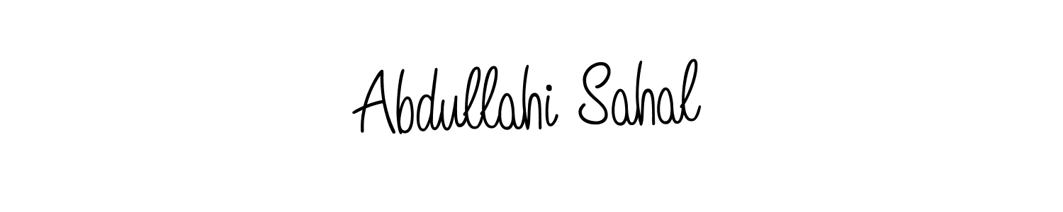 How to make Abdullahi Sahal signature? Angelique-Rose-font-FFP is a professional autograph style. Create handwritten signature for Abdullahi Sahal name. Abdullahi Sahal signature style 5 images and pictures png