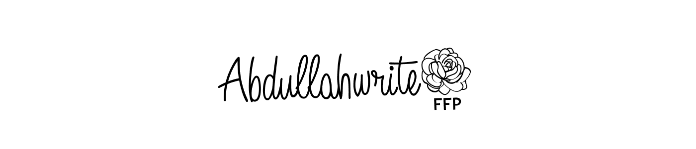 How to make Abdullahwrite6 name signature. Use Angelique-Rose-font-FFP style for creating short signs online. This is the latest handwritten sign. Abdullahwrite6 signature style 5 images and pictures png