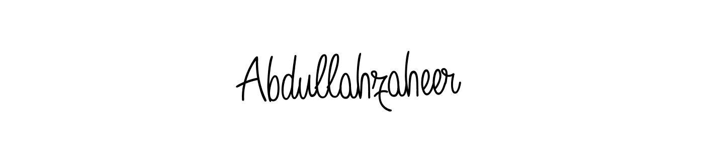 Also we have Abdullahzaheer name is the best signature style. Create professional handwritten signature collection using Angelique-Rose-font-FFP autograph style. Abdullahzaheer signature style 5 images and pictures png