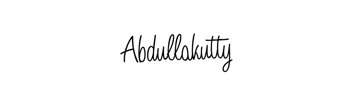 You should practise on your own different ways (Angelique-Rose-font-FFP) to write your name (Abdullakutty) in signature. don't let someone else do it for you. Abdullakutty signature style 5 images and pictures png