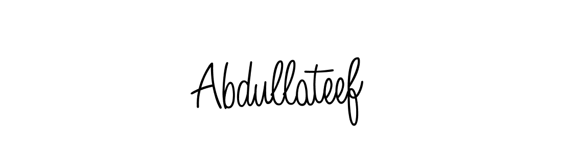 How to make Abdullateef name signature. Use Angelique-Rose-font-FFP style for creating short signs online. This is the latest handwritten sign. Abdullateef signature style 5 images and pictures png