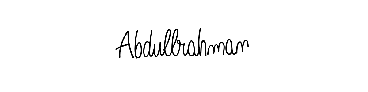 Design your own signature with our free online signature maker. With this signature software, you can create a handwritten (Angelique-Rose-font-FFP) signature for name Abdullrahman. Abdullrahman signature style 5 images and pictures png