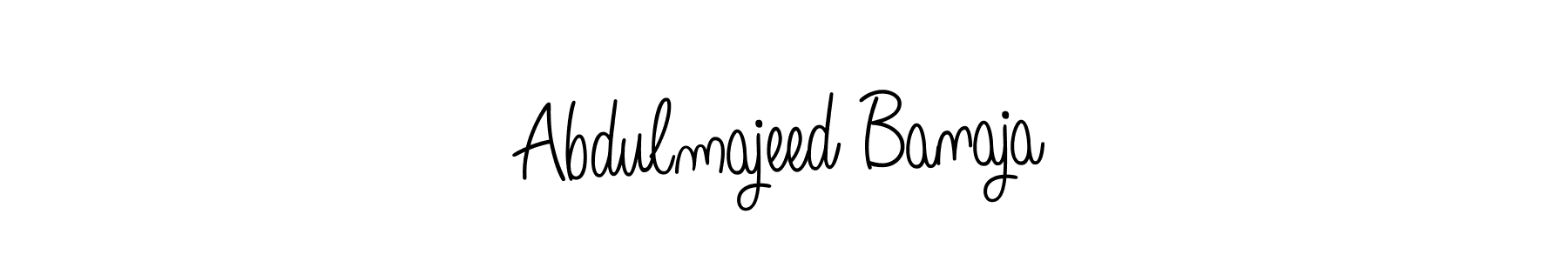 Make a beautiful signature design for name Abdulmajeed Banaja. With this signature (Angelique-Rose-font-FFP) style, you can create a handwritten signature for free. Abdulmajeed Banaja signature style 5 images and pictures png