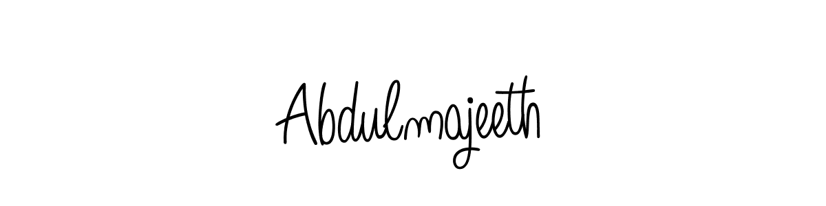 How to make Abdulmajeeth name signature. Use Angelique-Rose-font-FFP style for creating short signs online. This is the latest handwritten sign. Abdulmajeeth signature style 5 images and pictures png