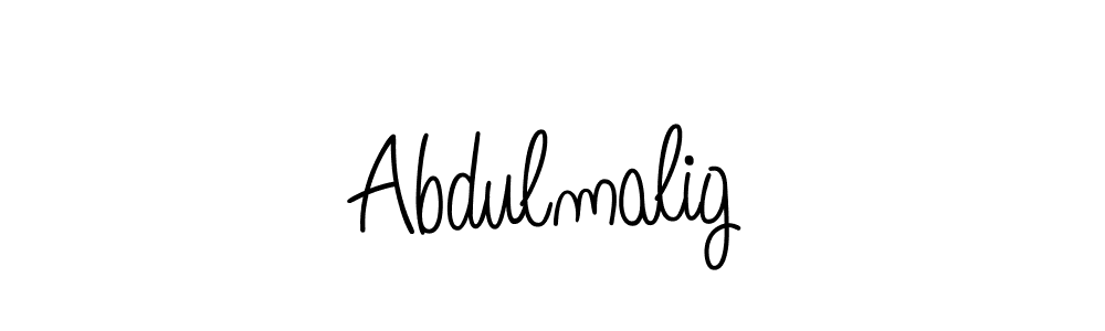 Design your own signature with our free online signature maker. With this signature software, you can create a handwritten (Angelique-Rose-font-FFP) signature for name Abdulmalig. Abdulmalig signature style 5 images and pictures png