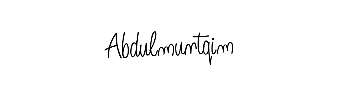 How to make Abdulmuntqim name signature. Use Angelique-Rose-font-FFP style for creating short signs online. This is the latest handwritten sign. Abdulmuntqim signature style 5 images and pictures png