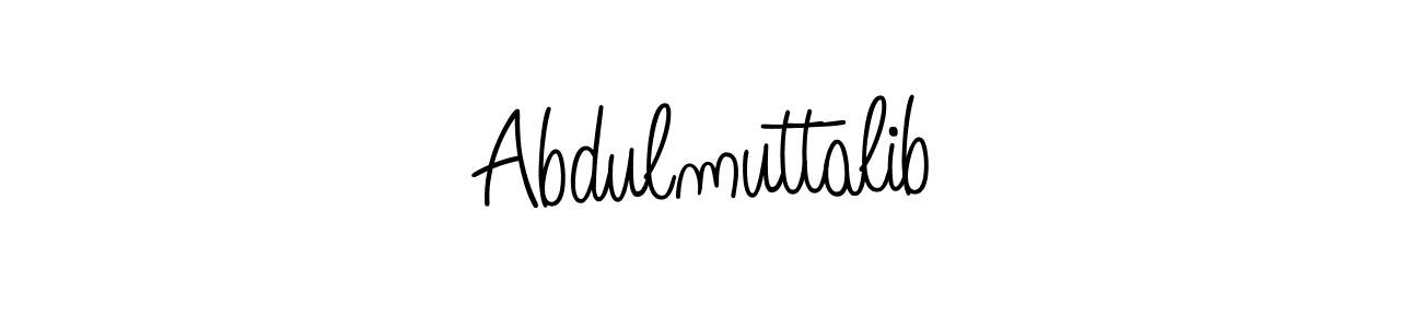 Make a beautiful signature design for name Abdulmuttalib. With this signature (Angelique-Rose-font-FFP) style, you can create a handwritten signature for free. Abdulmuttalib signature style 5 images and pictures png