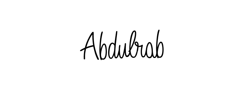 Also we have Abdulrab name is the best signature style. Create professional handwritten signature collection using Angelique-Rose-font-FFP autograph style. Abdulrab signature style 5 images and pictures png