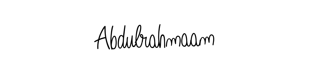 Make a beautiful signature design for name Abdulrahmaam. Use this online signature maker to create a handwritten signature for free. Abdulrahmaam signature style 5 images and pictures png