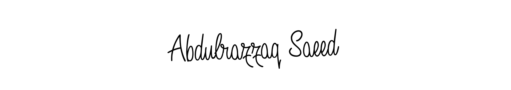 You can use this online signature creator to create a handwritten signature for the name Abdulrazzaq Saeed. This is the best online autograph maker. Abdulrazzaq Saeed signature style 5 images and pictures png