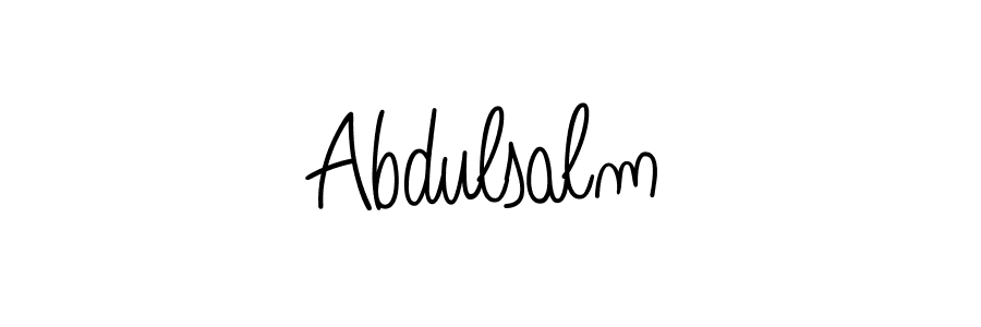 How to make Abdulsalm signature? Angelique-Rose-font-FFP is a professional autograph style. Create handwritten signature for Abdulsalm name. Abdulsalm signature style 5 images and pictures png