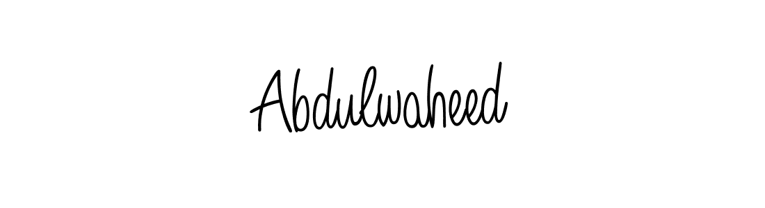 Make a beautiful signature design for name Abdulwaheed. Use this online signature maker to create a handwritten signature for free. Abdulwaheed signature style 5 images and pictures png