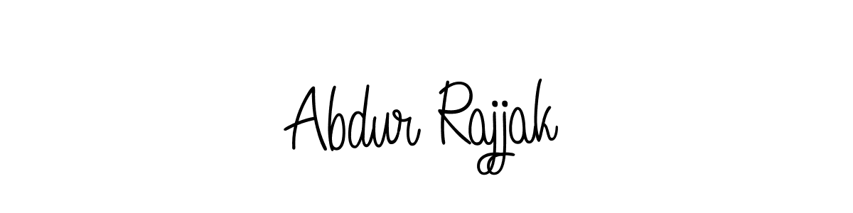 The best way (Angelique-Rose-font-FFP) to make a short signature is to pick only two or three words in your name. The name Abdur Rajjak include a total of six letters. For converting this name. Abdur Rajjak signature style 5 images and pictures png